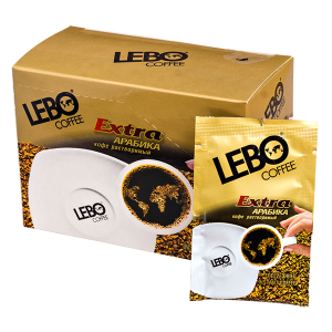 кофе LEBO EXTRA Arabica растворимый 2 г 1/25