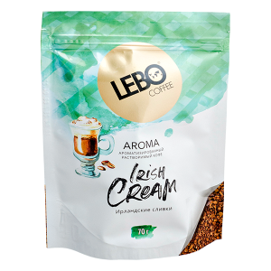 кофе растворимый LEBO АРОМА Irish Cream 70 г м/у 1/12