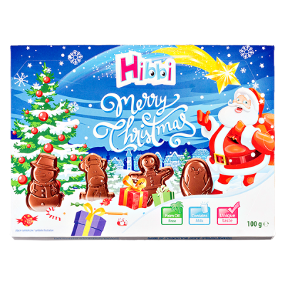 шоколадный набор HIBBI Merry Christmas 100 г 1/12