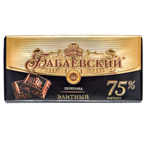 шоколад Бабаевский Элитный 75% 150 г 1/19 шоколад Бабаевский Элитный 75% 150 г 1/19