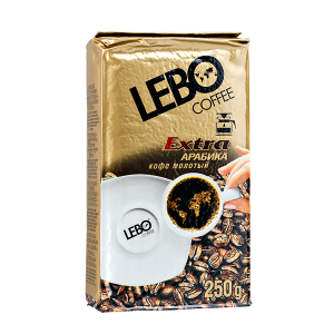 кофе LEBO EXTRA ARABICA 250 г молотый 1/12