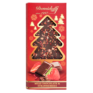 шоколад A&A Demidoff ЕЛКА Milk Strawberries 80 г 1/10 шоколад A&A Demidoff ЕЛКА Milk Strawberries 80 г 1/10