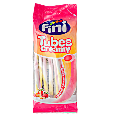 Мармелад FINI Tubes Creamy Strawberry Banana & Cream 80 г 1/12