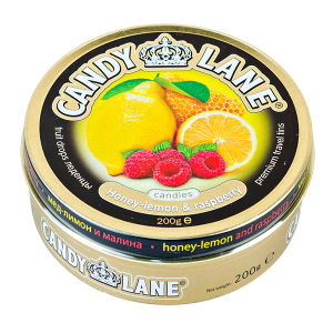 Карамель CANDY LANE Honey-lemon & raspberry ж/б 200 г 1/6