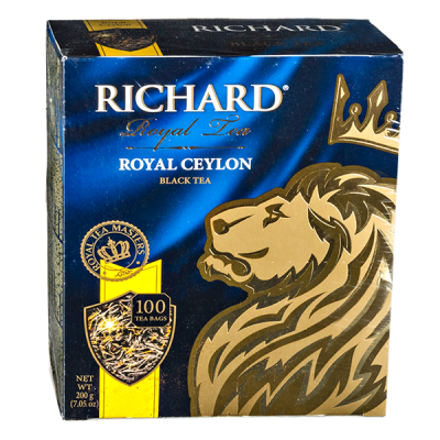 чай RICHARD 'ROYAL CEYLON' 100 пакетиков 1/6 чай RICHARD 'ROYAL CEYLON' 100 пакетиков 1/6