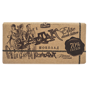 шоколад Спартак КРАФТ 70% Какао 75 г 1/20