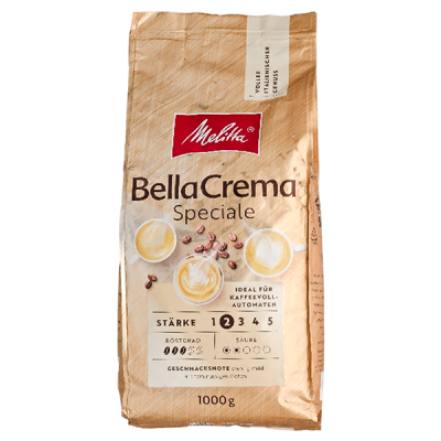кофе MELITTA Bella Crema SPECIALE 1 кг зерно 1/8