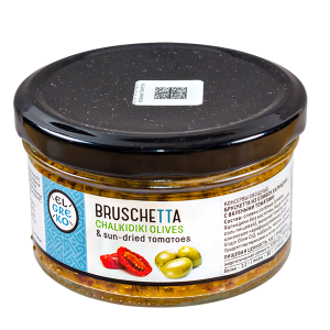 брускетта EL GREKO CHALKIDIKI OLIVES/TOMATOES 150 г 1/6 брускетта EL GREKO CHALKIDIKI OLIVES/TOMATOES 150 г 1/6