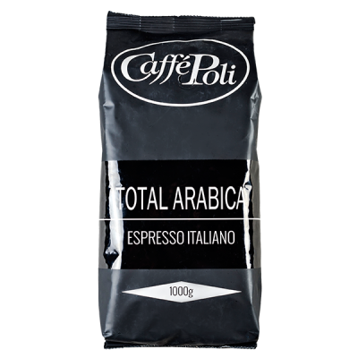кофе Caffe Polli TOTAL ARABICA 1 кг зерно 1/10