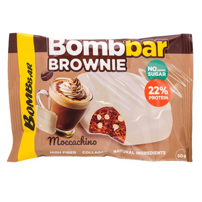 Печенье Bombbar BROWNIE Moccachino 50 г 1/10
