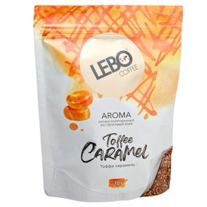 кофе растворимый LEBO АРОМА Toffee Caramel 70 г м/у 1/12