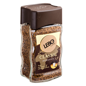 кофе растворимый LEBO CLASSIC Arabica 100 г ст/б 1/12