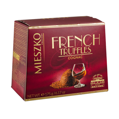 конфеты MIESZKO CLASSIC TRUFFLES cо вкусом коньяка 175 г (потертости упаковки)