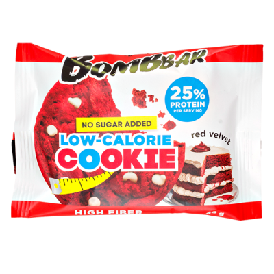 Печенье Bombbar протеиновое Red Velvet 40 г 1/12 Печенье Bombbar протеиновое Red Velvet 40 г 1/12