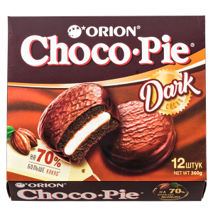 печенье ORION Choco-Pie Dark 360 г 1/8 печенье ORION Choco-Pie Dark 360 г 1/8