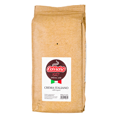 кофе CARRARO CREMA ITALIANO 1 кг зерно 1/6