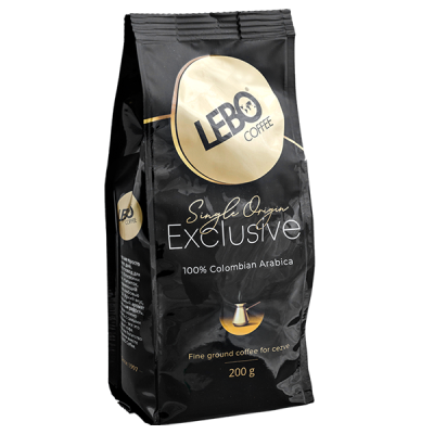 кофе LEBO EXCLUSIVE для турки 200 г молотый 1/6 кофе LEBO EXCLUSIVE для турки 200 г молотый 1/6