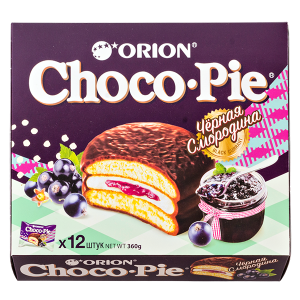 печенье ORION Choco-Pie Черная Смородина 360 г 1/8 печенье ORION Choco-Pie Черная Смородина 360 г 1/8