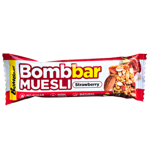 Батончик Bombbar MUESLI Strawberry 45 г 1/30
