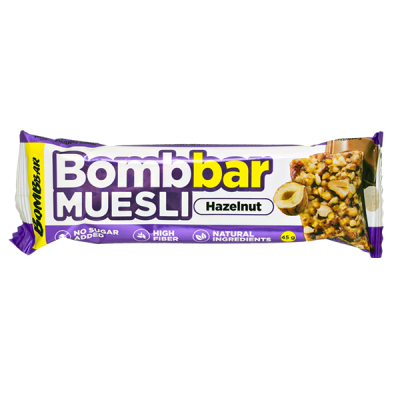 Батончик Bombbar MUESLI Hazelnut 45 г 1/30