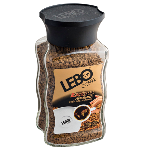 кофе растворимый LEBO EXTRA Arabica 100 г ст/б 1/12