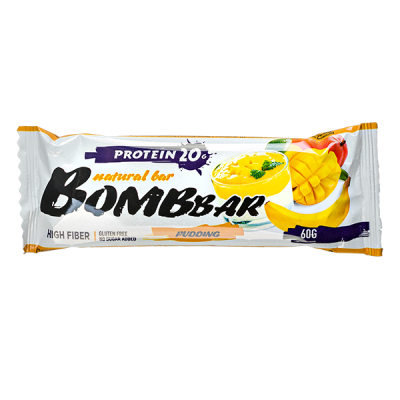 Батончик Bombbar протеиновый PUDDING Mango-Banana 60 г 1/20