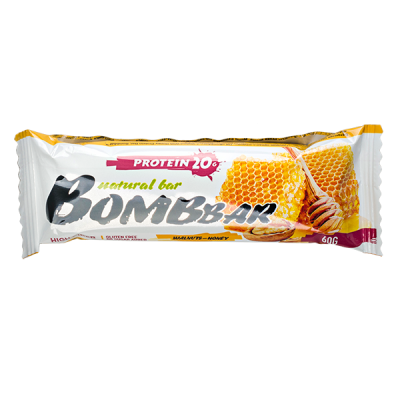 Батончик Bombbar протеиновый WALNUTS-HONEY 60 г 1/20
