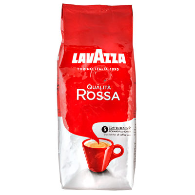 кофе LAVAZZA QUALITA ROSSA 250 г зерно 1/20