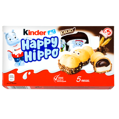печенье Киндер Happy Hippo Cacao 103.5 г 1/10 печенье Киндер Happy Hippo Cacao 103.5 г 1/10