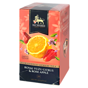 чай RICHARD 'ROYAL YUZU CITRUS & ROSE APPLE' 25 пакетиков 1/12