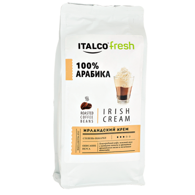 кофе ITALCO 100% ARABICA Irish Cream 375 г зерно
