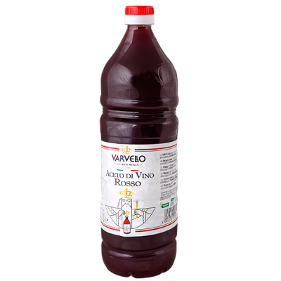 уксус VARVELLO красный винный 6% 1 л 1/12