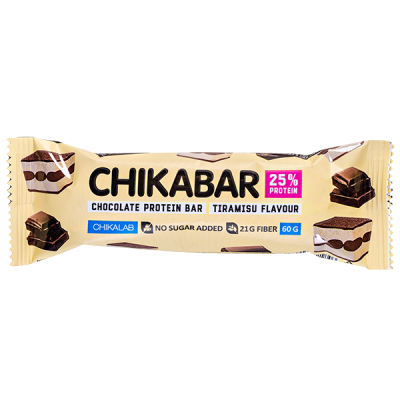 Батончик CHIKALAB глазированный CHIKABAR Tiramisu 60 г 1/20