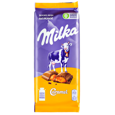 шоколад Милка Карамель 90 г 1/20