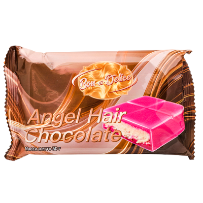 шоколад Bon et Delice ANGEL HAIRY CHOCOLATE pink 50 г 1/10