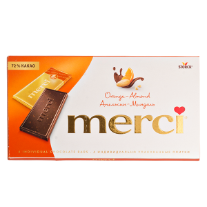 шоколад MERCI Orange-Almond 100 г 1/15