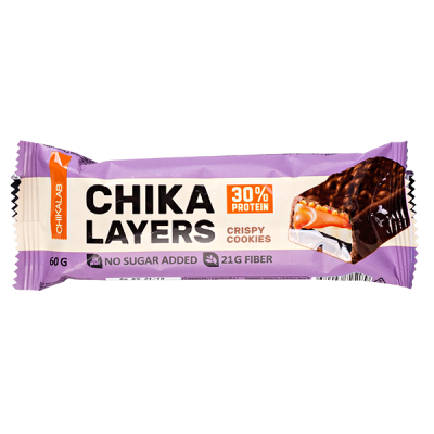 Батончик CHIKA LAYERS глазированный Crispy Cookies 60 г 1/20
