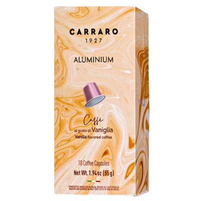 кофе капсулы CARRARO VANIGLIA (10 алюминиевых капсул)