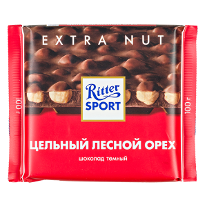 шоколад Риттер Спорт Цельный Лесной Орех Темный 100 г 1/10 шоколад Риттер Спорт Цельный Лесной Орех Темный 100 г 1/10
