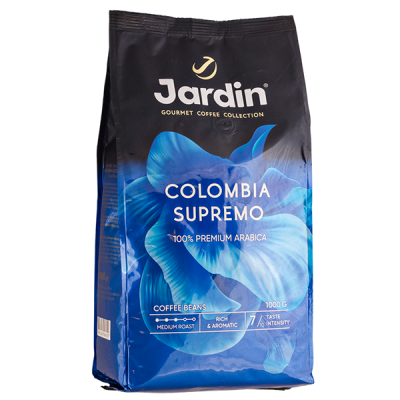 кофе JARDIN COLOMBIA SUPREMO 1 кг зерно 1/6