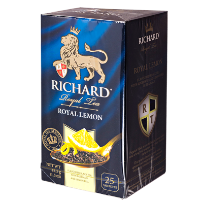 чай RICHARD 'ROYAL LEMON' 25 пакетиков 1/12