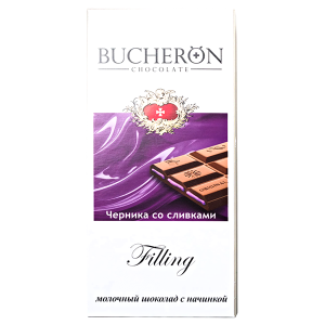 шоколад BUCHERON Filling Черника со сливками 85 г 1/10