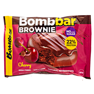 Печенье Bombbar BROWNIE Cherry 50 г 1/10