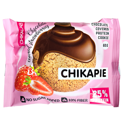 Печенье Chikapie глазированное Chocolate&Strawberry 60 г 1/9