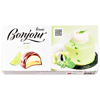 десерт BONJOUR Лайм 232 г 1/9 десерт BONJOUR Лайм 232 г 1/9