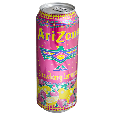 напиток ARIZONA Strawberry Lemonade with Fruit Juice & Honey 500 мл Ж/Б 1/12
