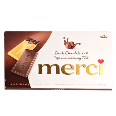 шоколад MERCI Dark 72% 100 г 1/15