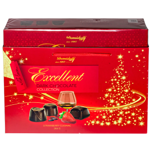 конфеты A&A Demidoff EXCELLENT Strawberry-Cognac 284 г 1/10 конфеты A&A Demidoff EXCELLENT Strawberry-Cognac 284 г 1/10