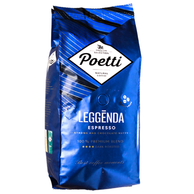 кофе POETTI LEGGENDA ESPRESSO 1000 г зерно 1/4