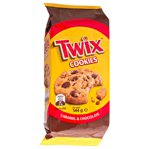 печенье TWIX Cookies Caramel&Chocolate 144 г 1/8